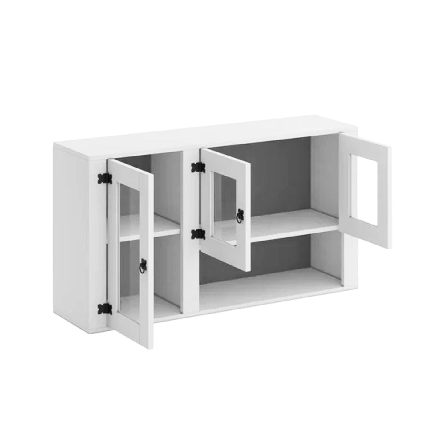 Aéreo 3 puertas C/Vasera y Vidrio Mexicano - BLANCO