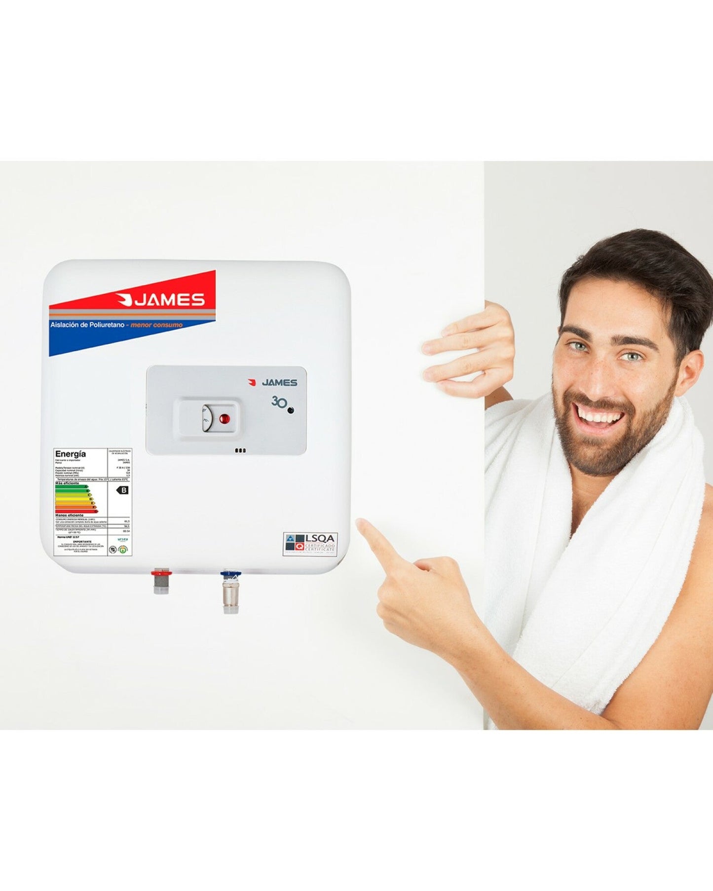 Termotanque James 30L P30A - Línea Prisma