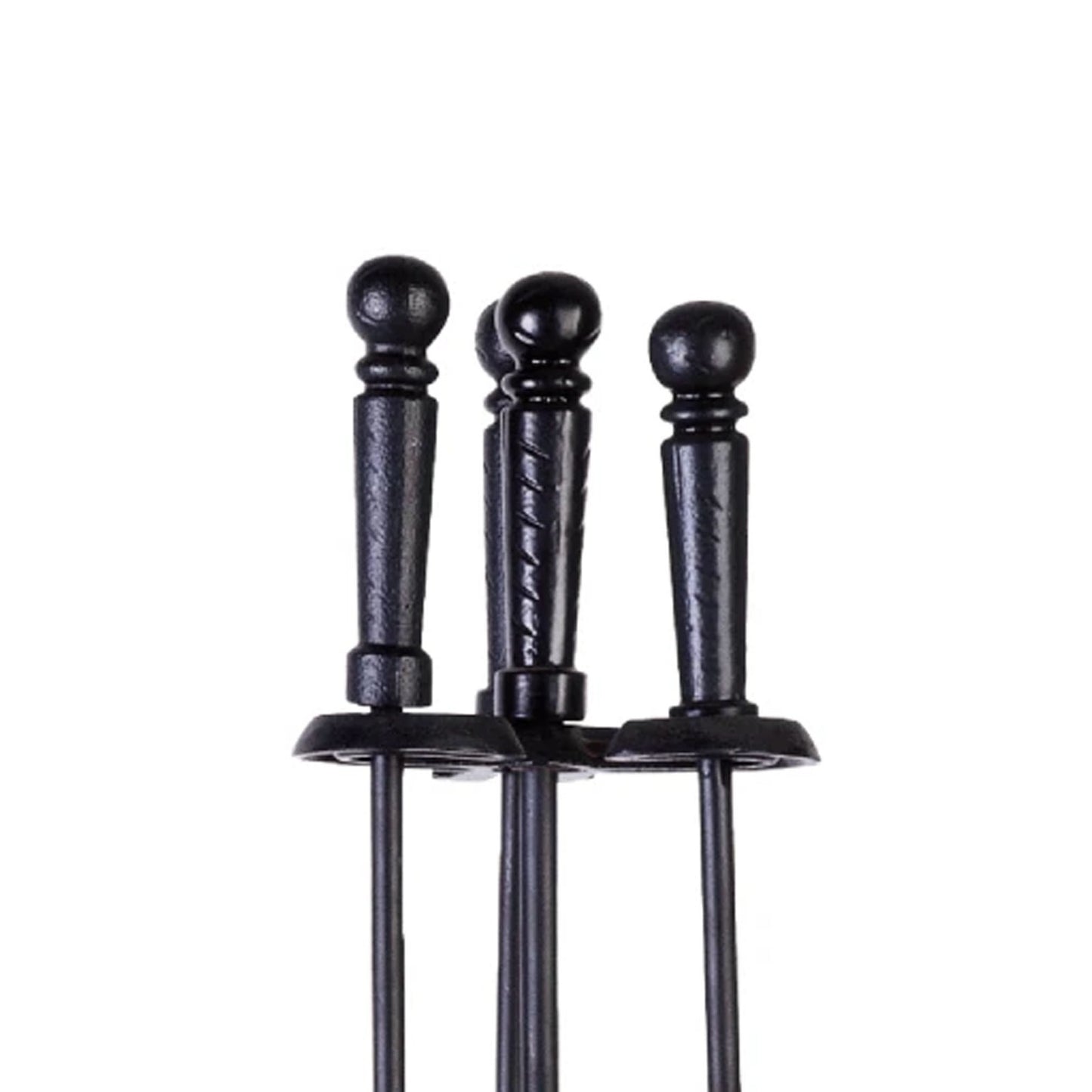 Atizador con base rectangular - NEGRO