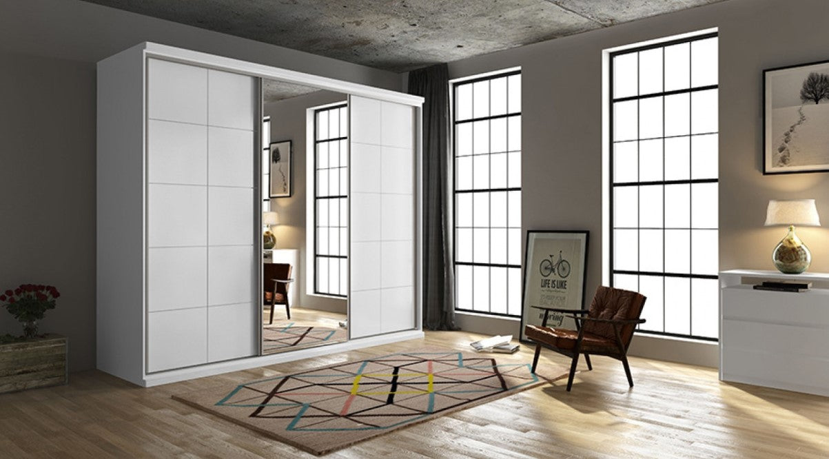 Ropero 3 puertas corredizas South - BLANCO