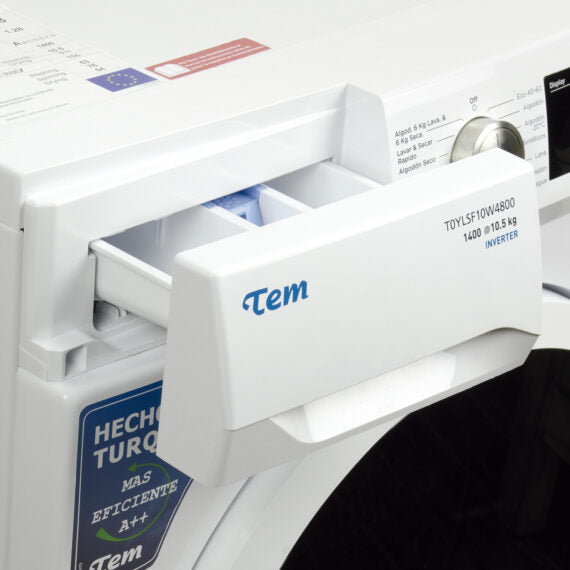 Lavasecarropas frontal TEM 10.5kg 10W4800