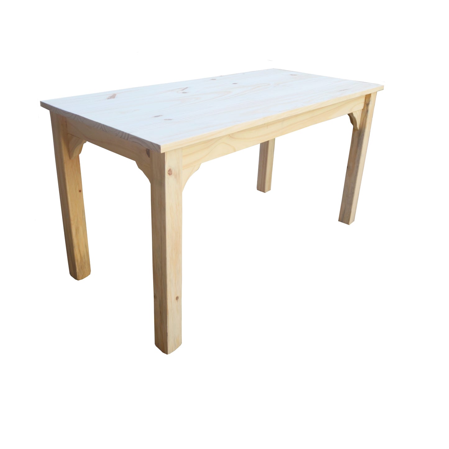 Mesa de comedor madera sin lustre grande