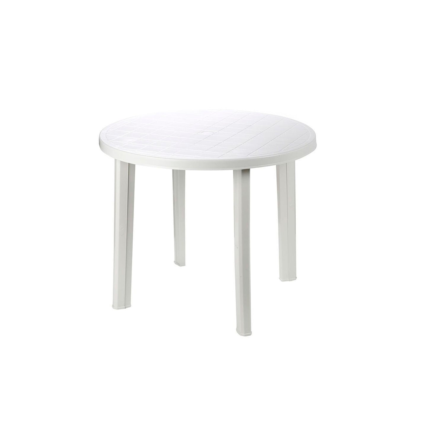 Mesa PVC circular blanco