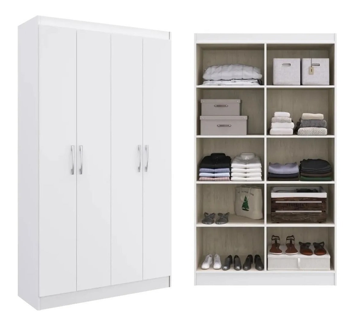Multiuso 4 puertas blanco