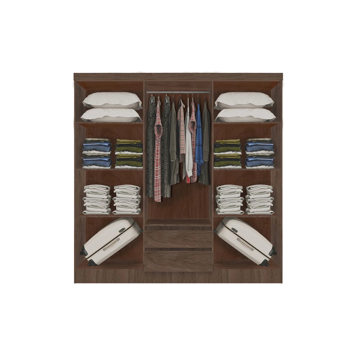 Ropero 6 puertas Viena - MALBEC