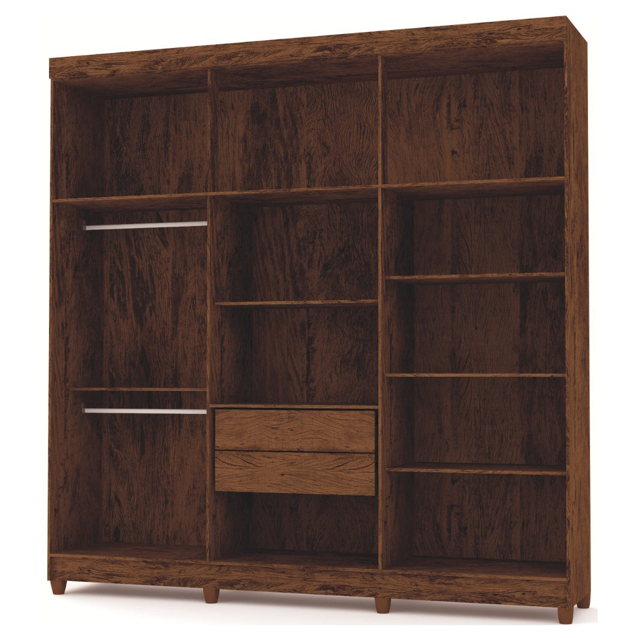 Ropero 6 puertas Elegance - IMBUIA RÚSTICO