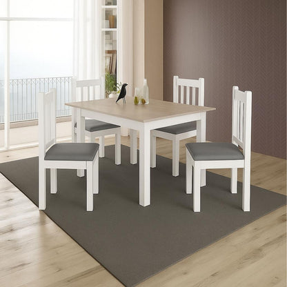 Juego de comedor 4 sillas San Pablo - 28572 BLANCO