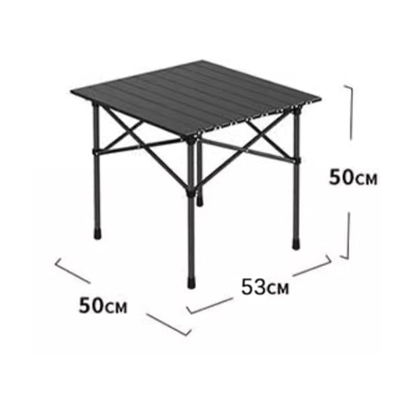 Mesa plegable de metal