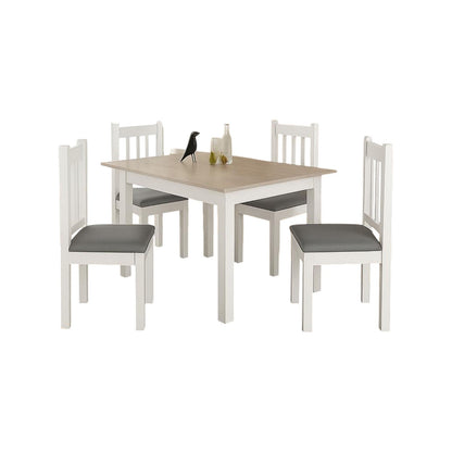 Juego de comedor 4 sillas San Pablo - 28572 BLANCO