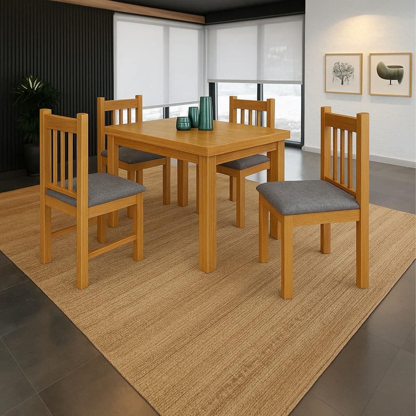 Juego de comedor 4 sillas Montevideo - 28571 CEREJEIRA