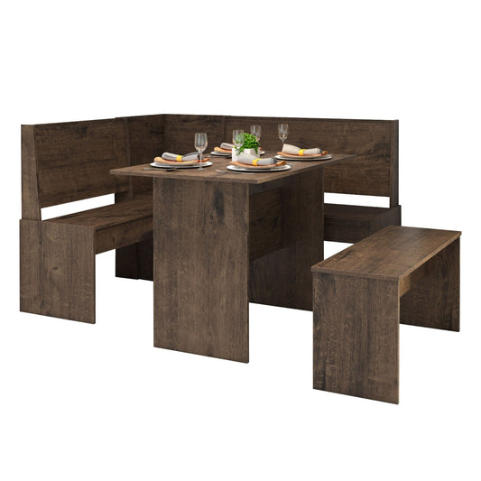 Juego de comedor esquinero en Jacarandá