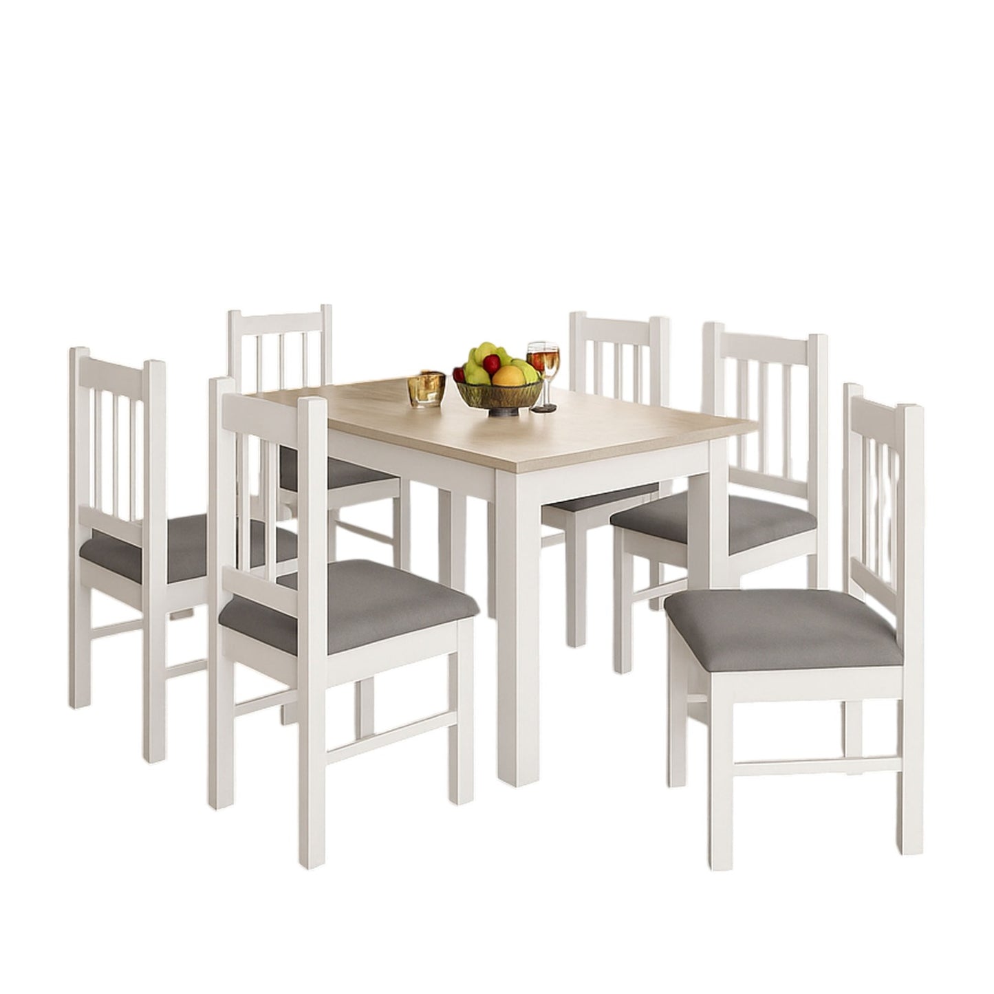 Juego de comedor 6 sillas San Pablo - 28582 BLANCO