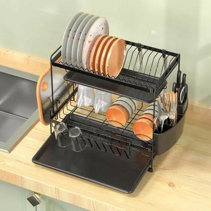 Escurridor 2 niveles EG1939 - NEGRO