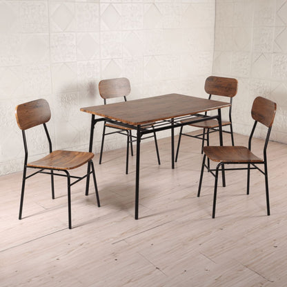 Juego de comedor 4 sillas en caño - 116