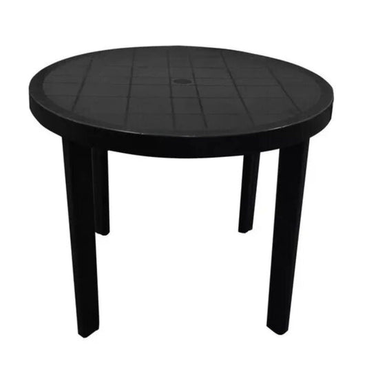 Mesa de PVC circular - NEGRA