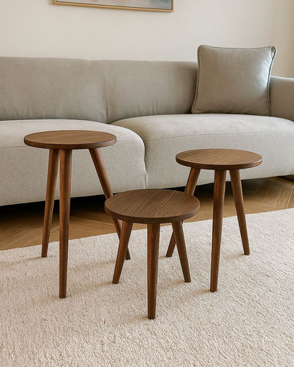 Mesas circulares x3 - HMX001