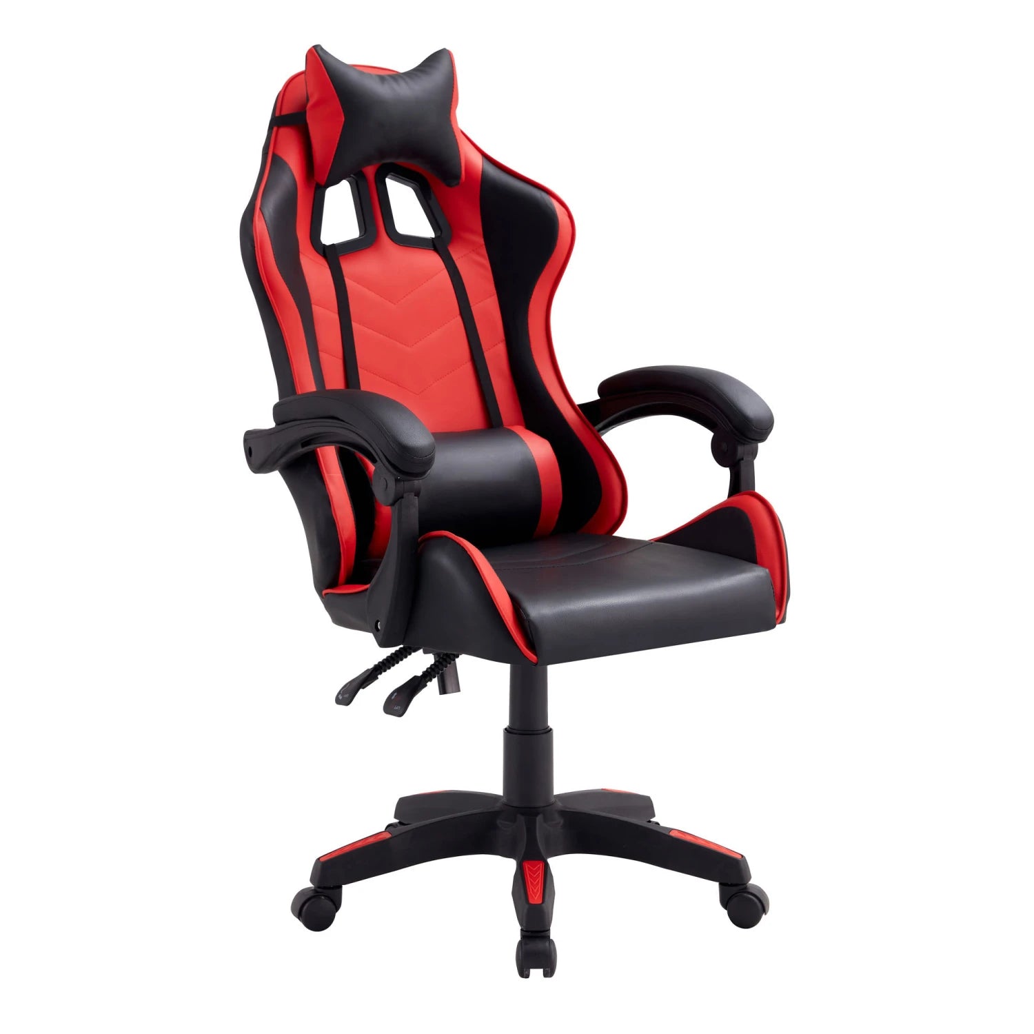 Silla de escritorio Gamer PU - MAX - Color:Rojo/Negro - 002