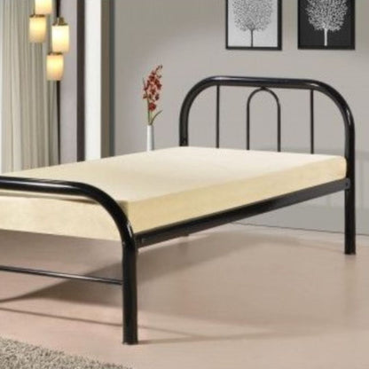Cama 1 plaza de metal - NEGRO
