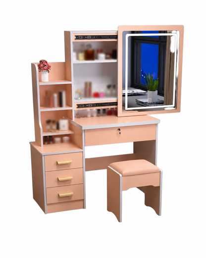 Tocador con Espejo LED Rosa - ESH0020 