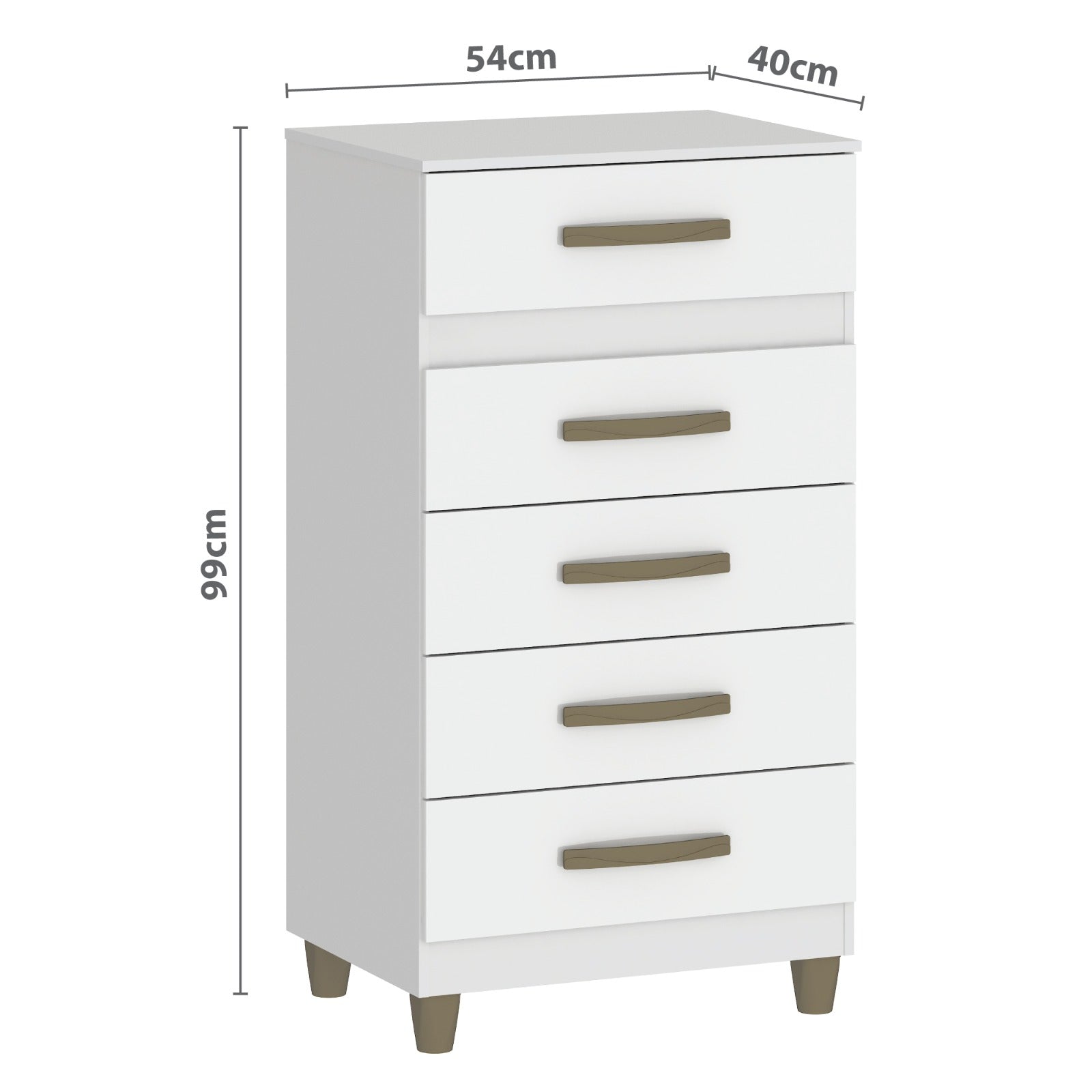 Cómoda 5 cajones Malta - CO250