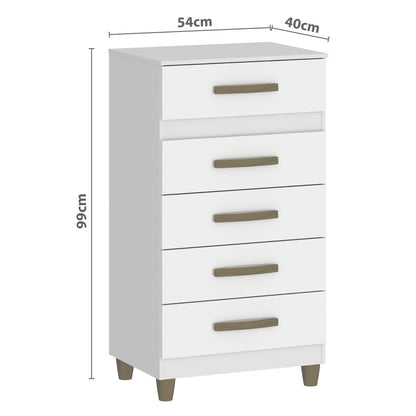 Cómoda 5 cajones Malta - CO250