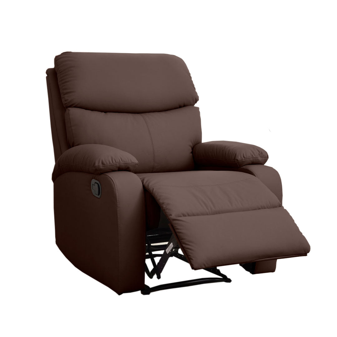 Poltrona símil cuero INTI - MARRÓN