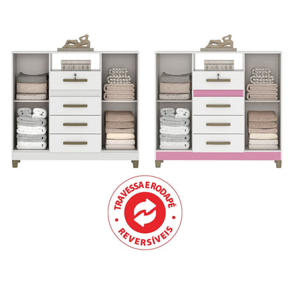 Cómoda 4 cajones 2 puertas ANGRA - CO260