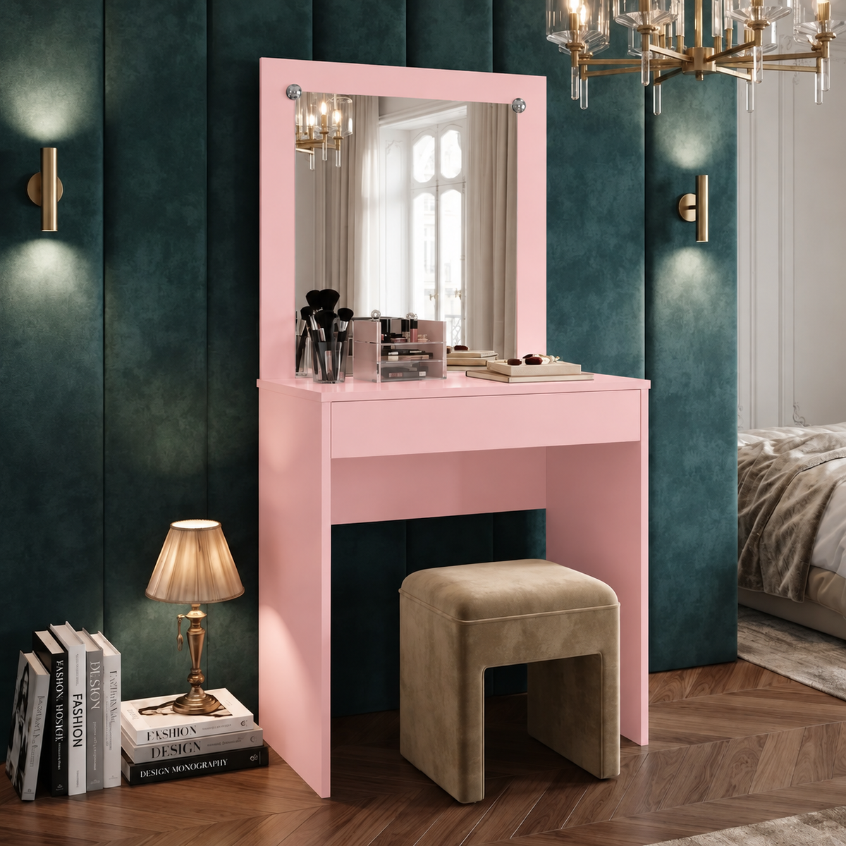 Tocador Sophie 1 cajón - ROSA