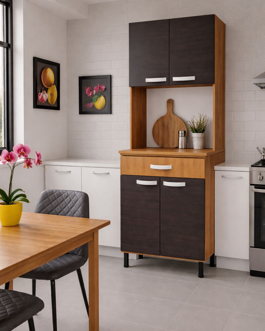 Kit de cocina 4 puertas - DBL60 - Color:Negro