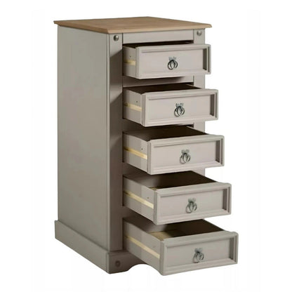 Cómoda 5 cajones Mexicana - GRIS