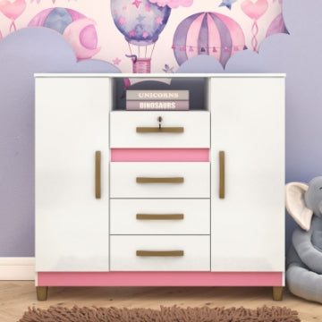 Cómoda 4 cajones 2 puertas ANGRA - CO260