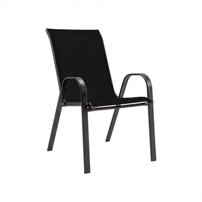 Silla de patio textilina - MANDALAY - Color:Negra