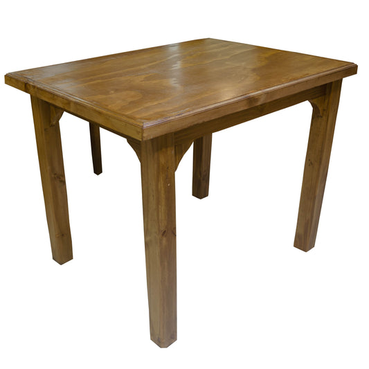 Mesa de comedor madera maciza chica  - LUSTRADA 