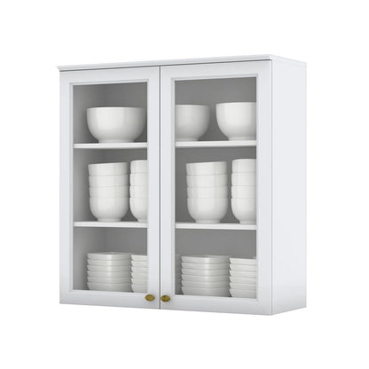 Aéreo 2 puertas C/Vidrio AMERICANA - BLANCO