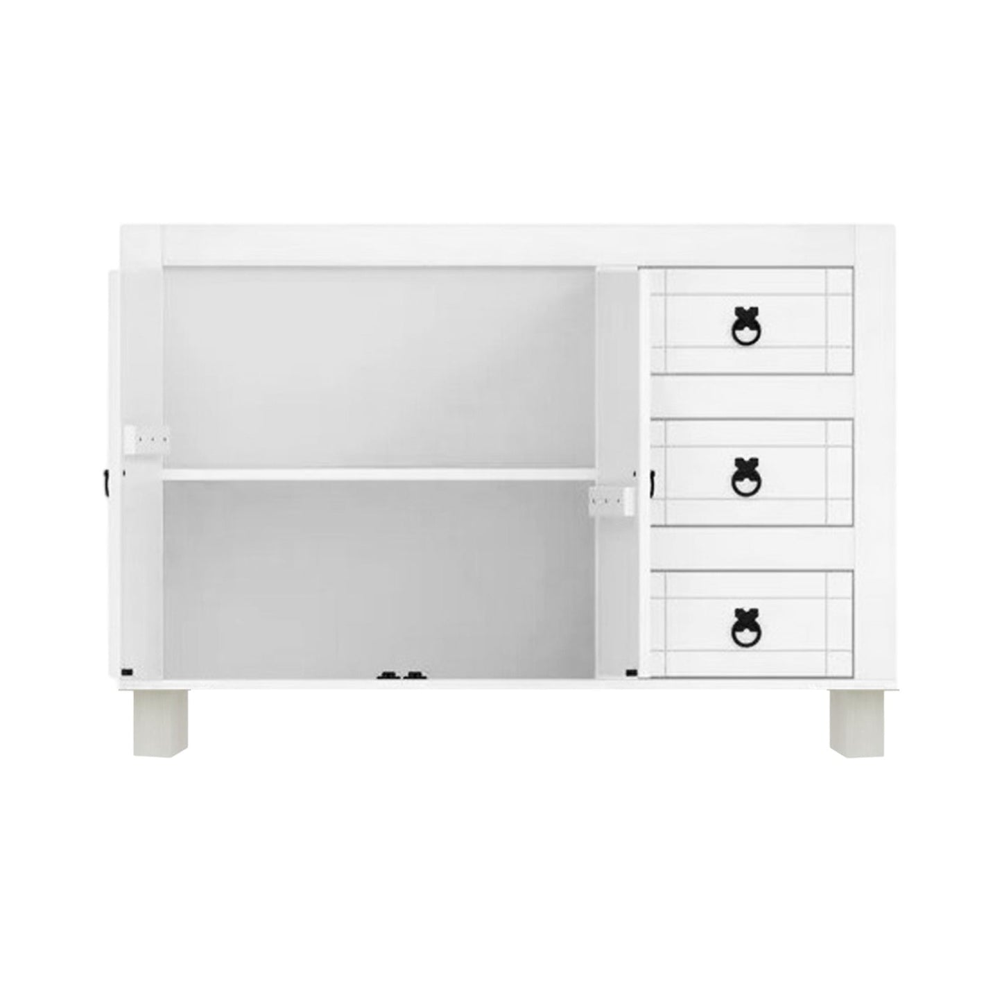 Bajo mesada Mexicano 120cm - BLANCO