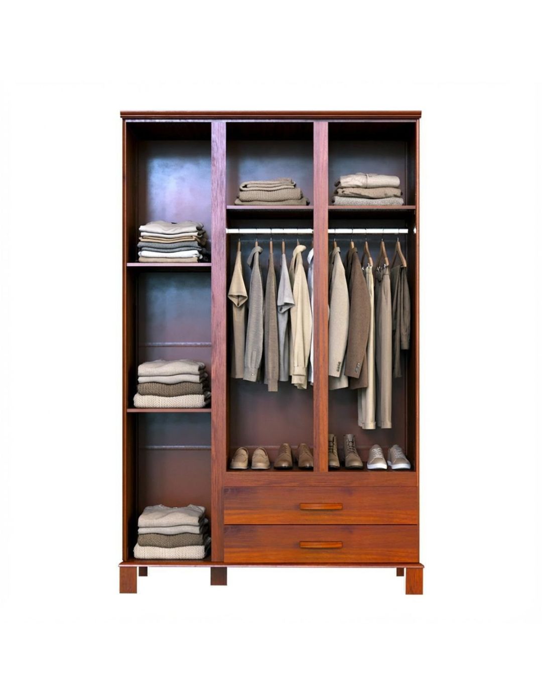 Ropero 3 puertas madera maciza  - CLEAN