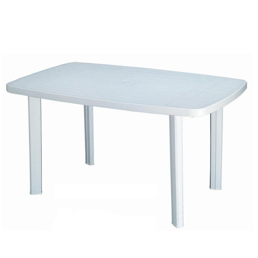Mesa rectangular de PVC - BLANCA