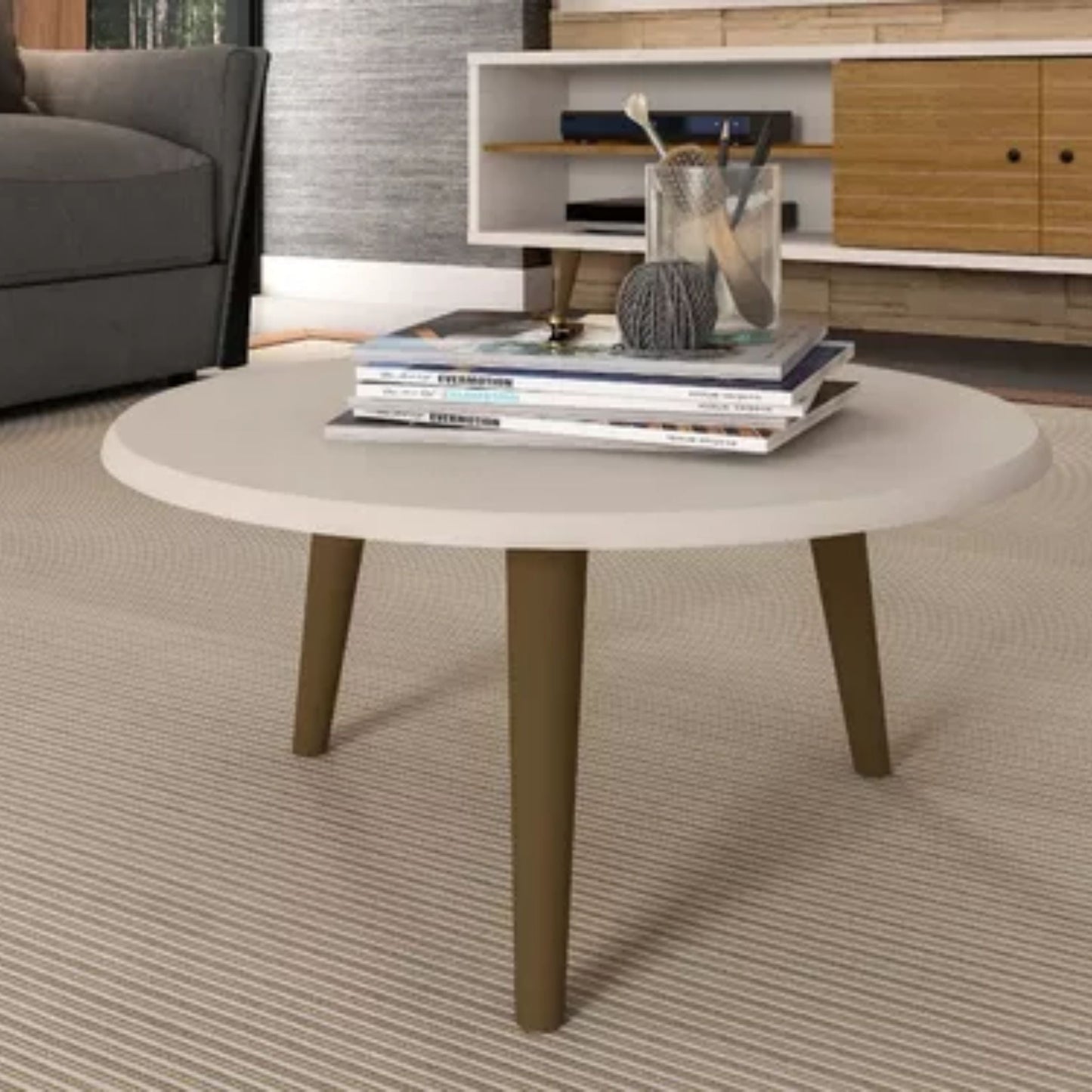 Mesa ratona circular baja