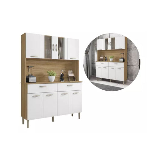 Kit de cocina 8 puertas PAN - FREIJO/SUPREMO BLANCO