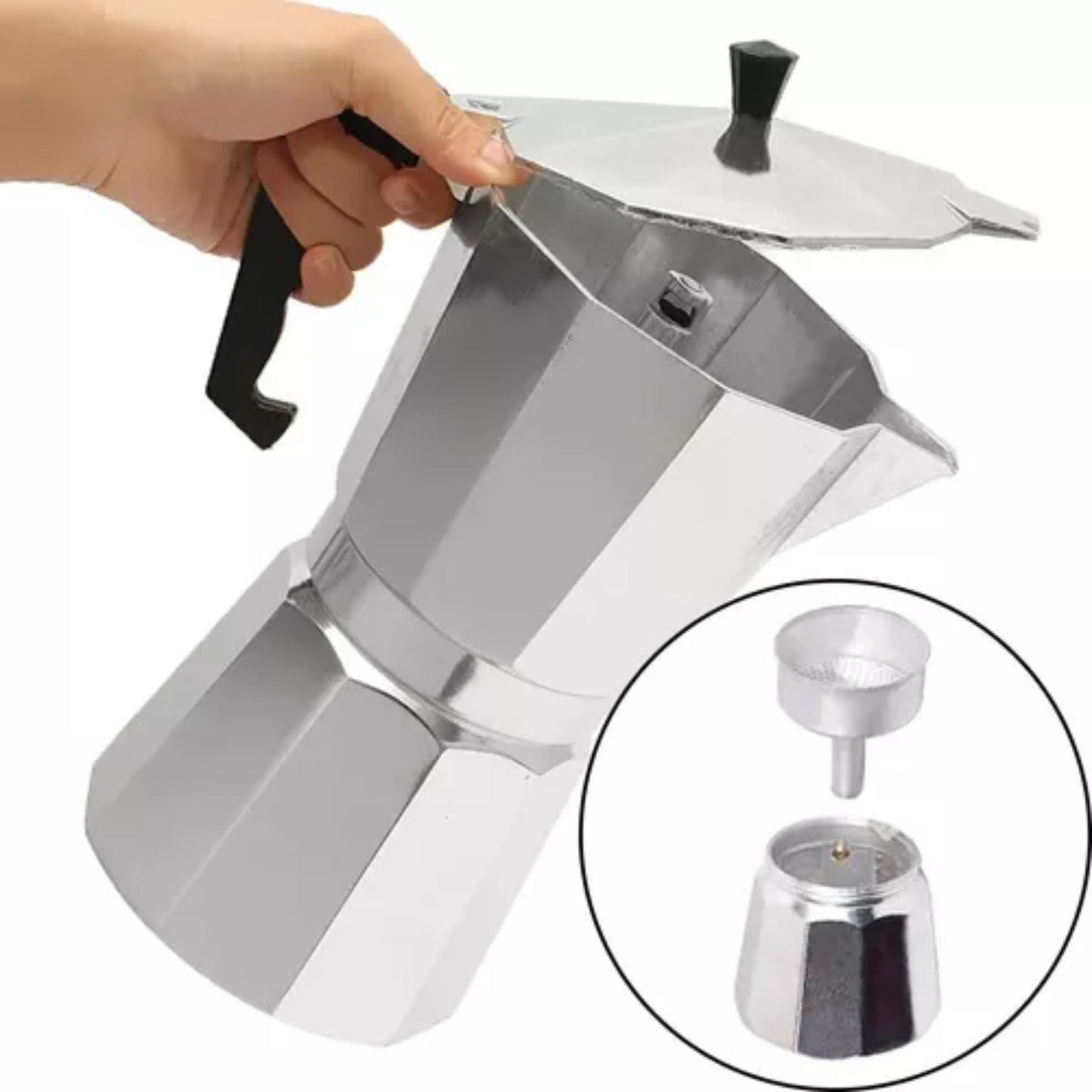 Cafetera tipo italiana 6 tazas Moka