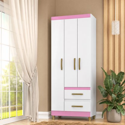 Ropero PORTO 3 puertas 2 cajones RP1320 - BLANCO FLEX