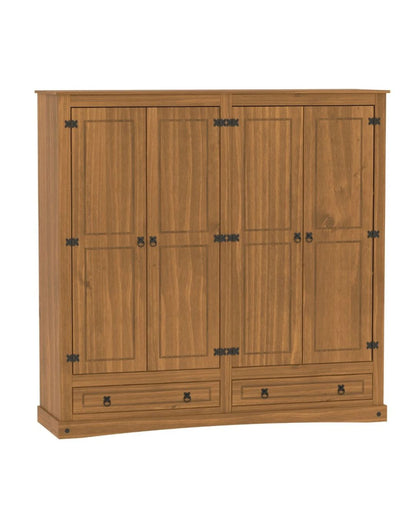 Ropero 4 Puertas 2 cajones Roble- 1609