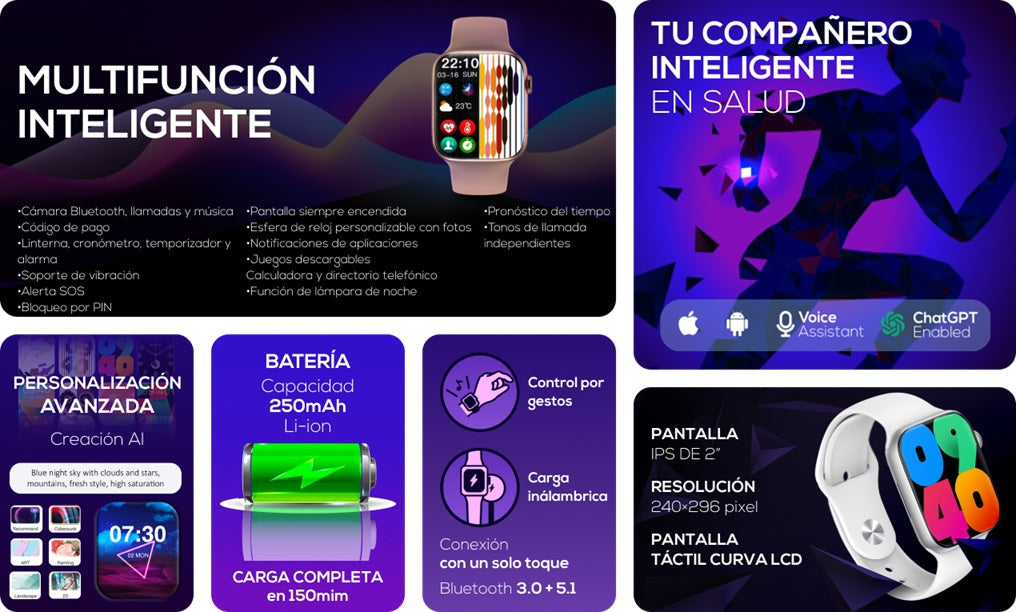 Reloj SMARTWATCH LOGIC LIFE 10 