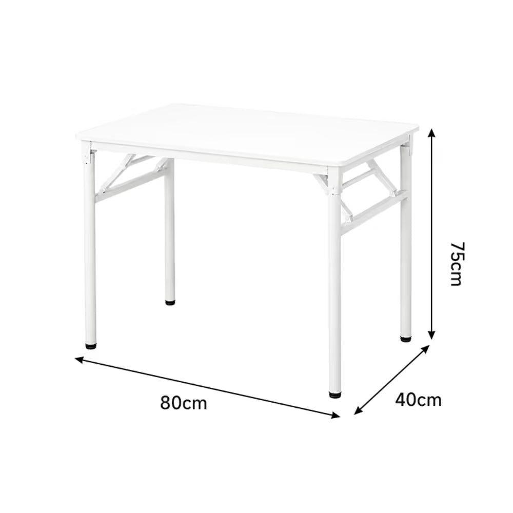 Mesa plegable en MDF y Hierro ESH0075 - BLANCO