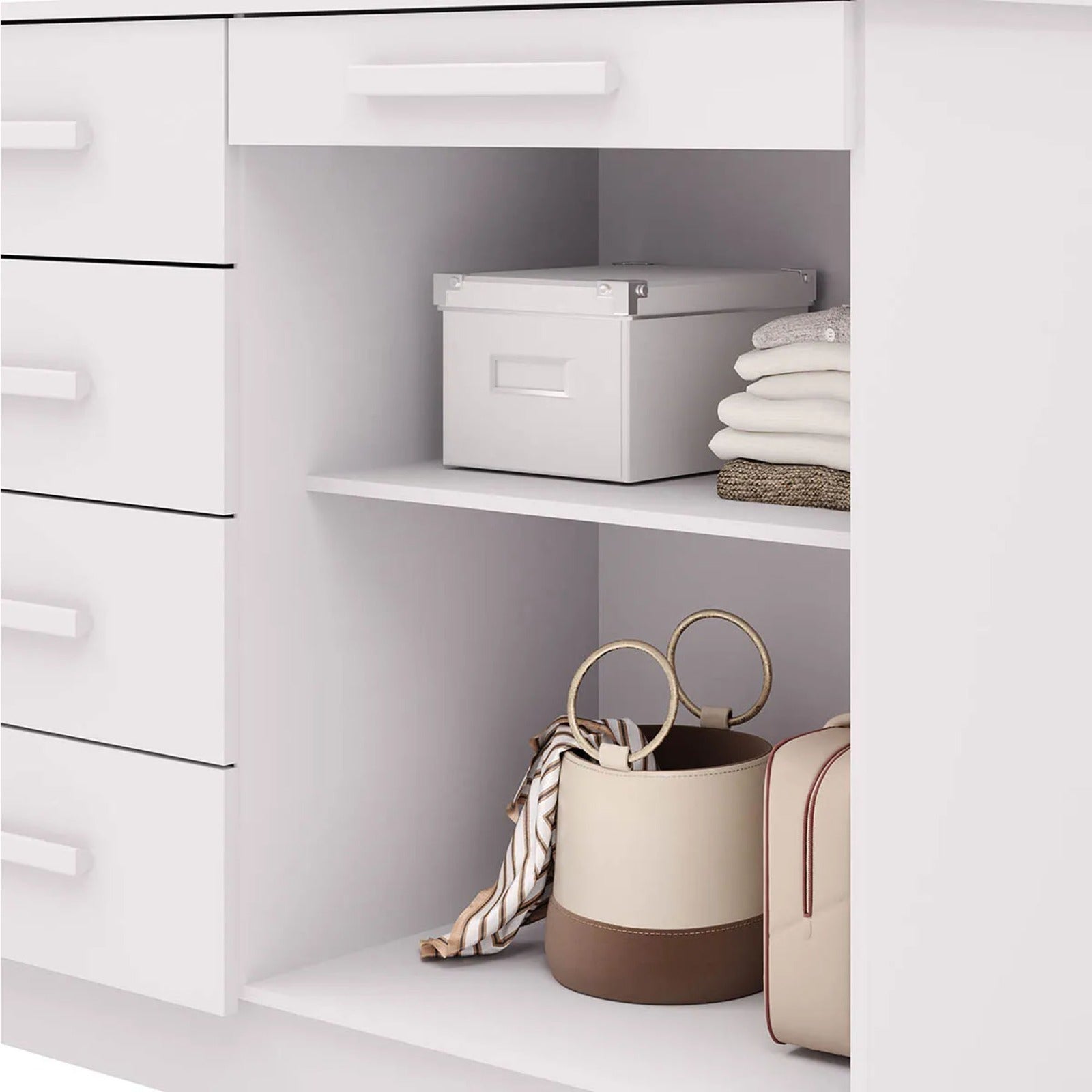 Cómoda 5 cajones y 2 puertas SIRIUS