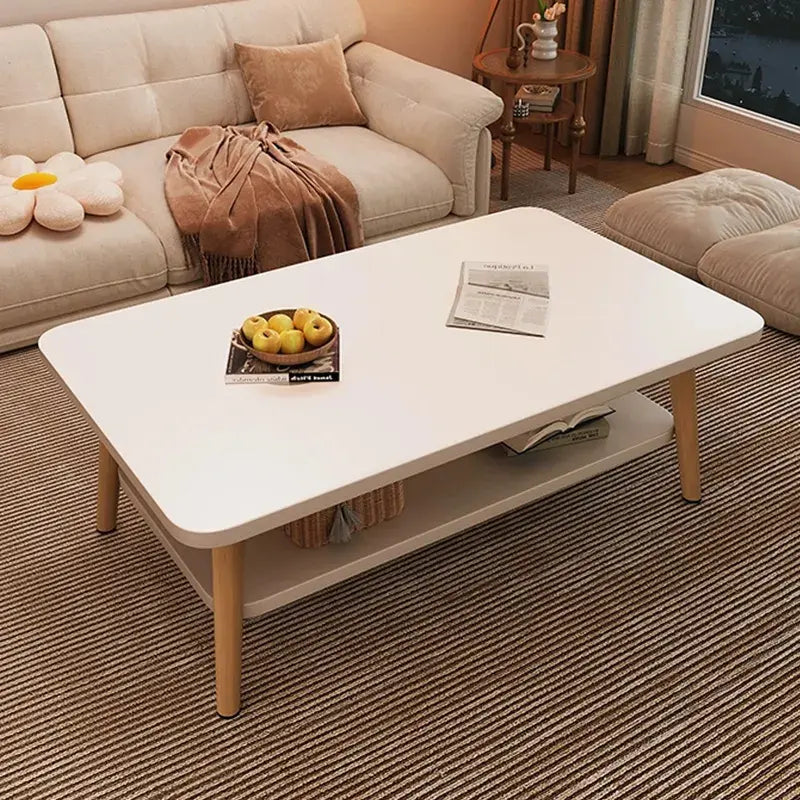 Mesa ratona con estante en MDF ESH0001 - BEIGE
