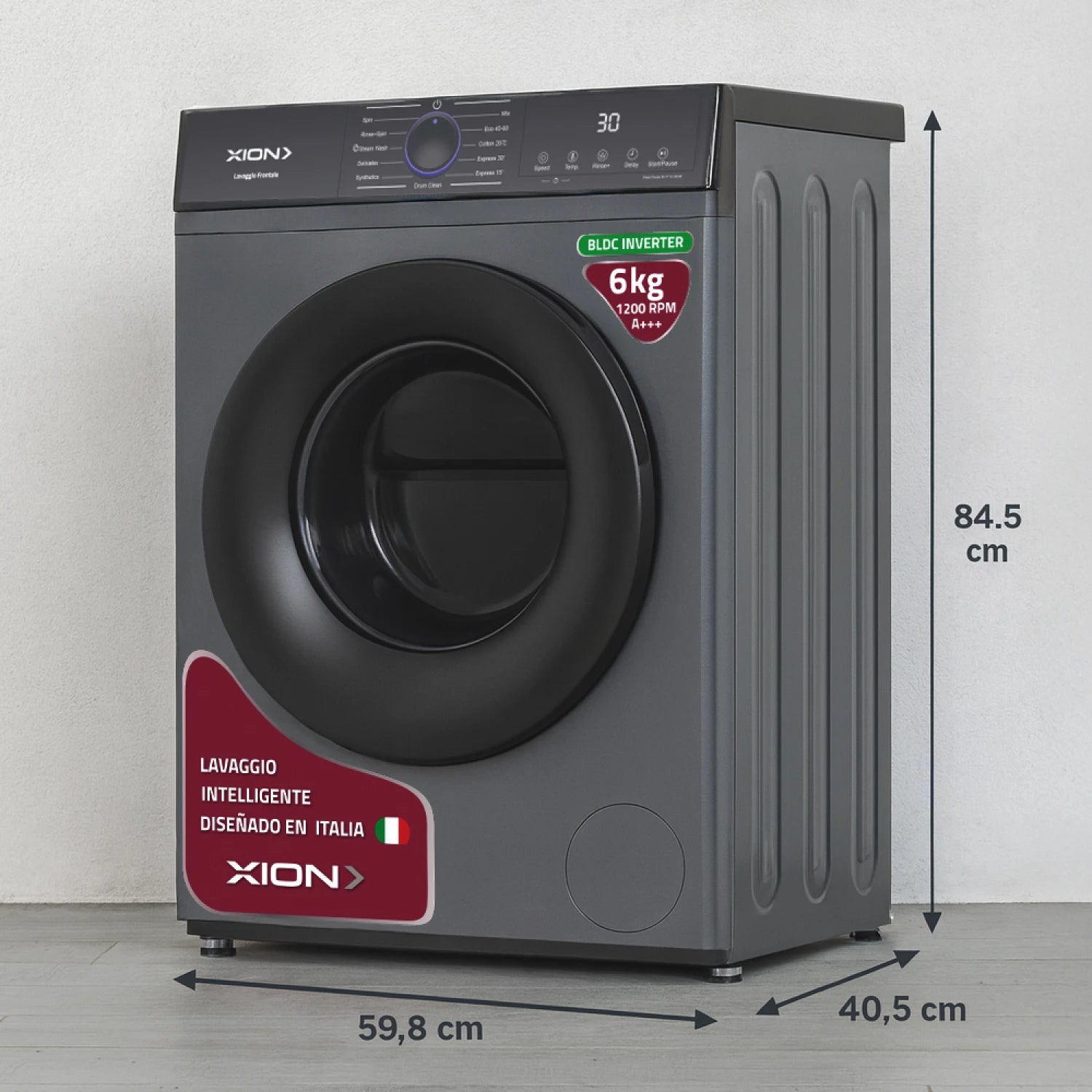 Lavarropas carga frontal 6Kg Inverter XION - XI-LAV66X-CU