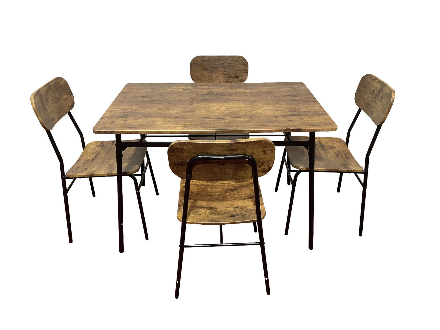 Juego de comedor 4 sillas en caño - 116