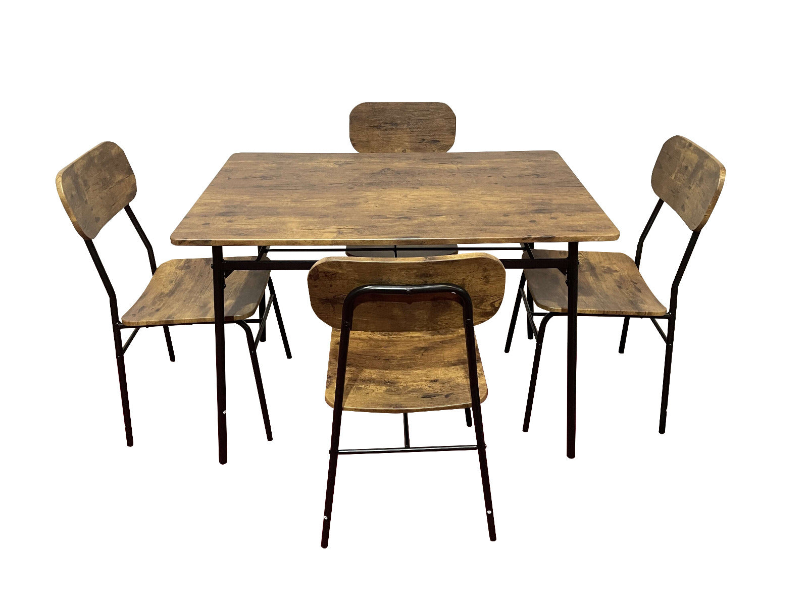 Juego de comedor 4 sillas en caño - 116