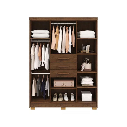 Ropero 6 puertas Taurus - IMBUIA/RÚSTICO